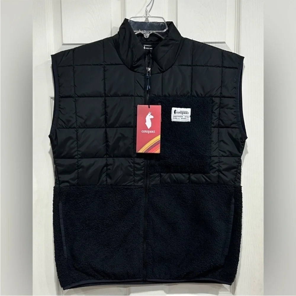 Cotopaxi Men's Medium Trico Hybrid Vest Black NWT Insulated Synthetic Quilted